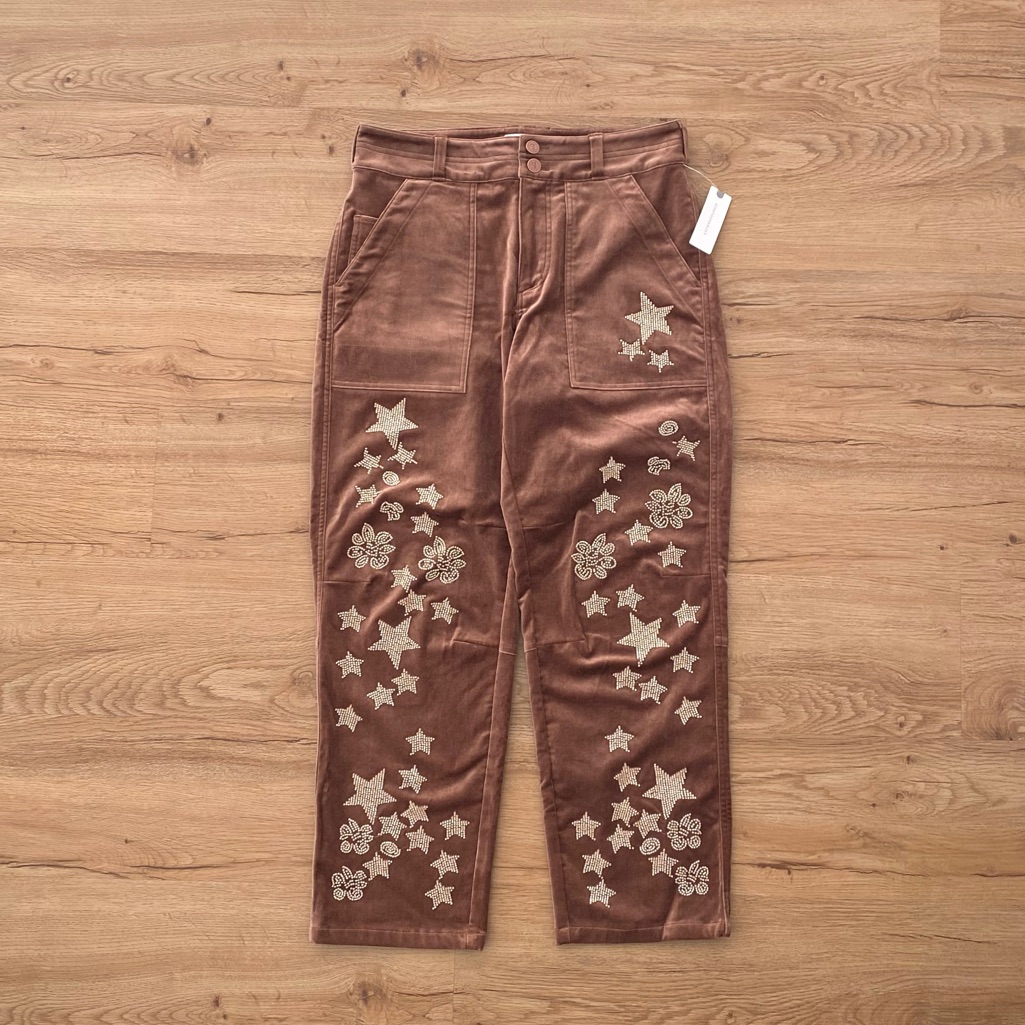 Anthropologie Pilcro The Wanderer Velvet Sequin